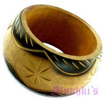 wooden bangle - click here for large view