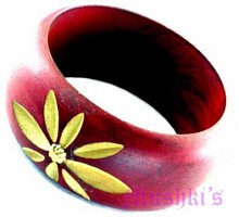wooden bangle - click here for large view