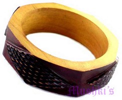 wooden bangle - click here for large view