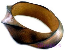 wooden bangle - click here for large view