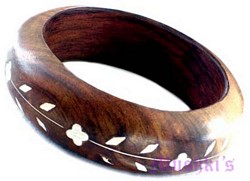 wooden bangle - click here for large view