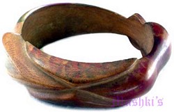 wooden bangle - click here for large view