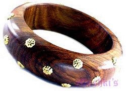 wooden bangle - click here for large view