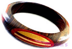 wooden bangle - click here for large view