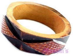wooden bangle - click here for large view