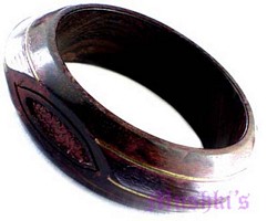 wooden bangle - click here for large view