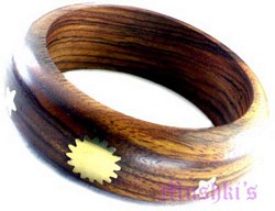 wooden bangle - click here for large view