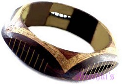 wooden bangle - click here for large view