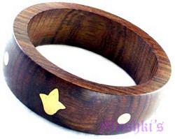 wooden bangle - click here for large view