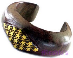 wooden bangle - click here for large view