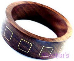wooden bangle - click here for large view