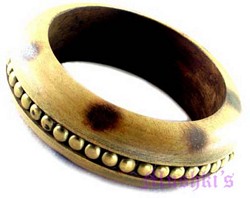 wooden bangle - click here for large view