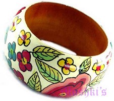 wooden bangle - click here for large view
