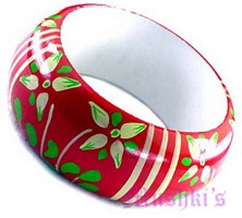 wooden bangle - click here for large view