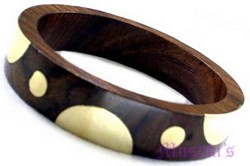 wooden bangle - click here for large view
