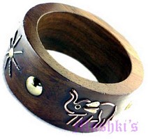wooden bangle - click here for large view