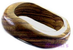 wooden bangle - click here for large view