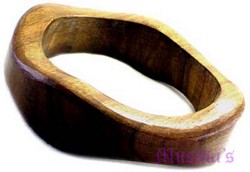 wooden bangle - click here for large view