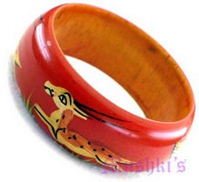 wooden bangle - click here for large view
