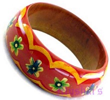 wooden bangle - click here for large view