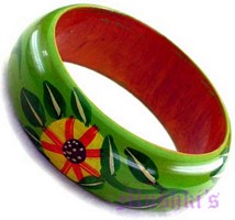 wooden bangle - click here for large view