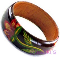 wooden bangle - click here for large view