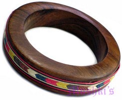 wooden bangle - click here for large view