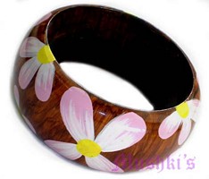 wooden bangle - click here for large view