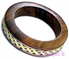 wooden bangle - click here for large view