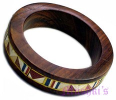 wooden bangle - click here for large view