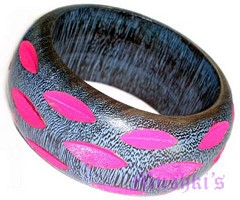 wooden bangle - click here for large view