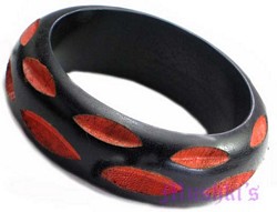 wooden bangle - click here for large view