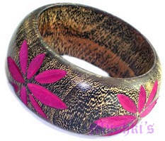 wooden bangle - click here for large view
