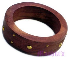 wooden bangle - click here for large view