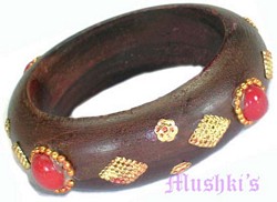 wooden bangle - click here for large view