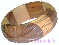 wooden bangle - click here for large view