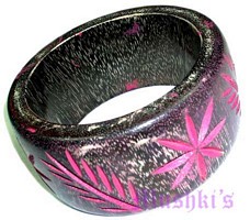 wooden bangle - click here for large view