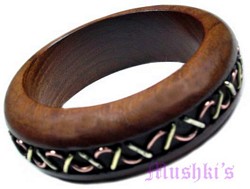 wooden bangle - click here for large view