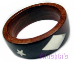 wooden bangle - click here for large view