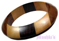 wooden bangle - click here for large view