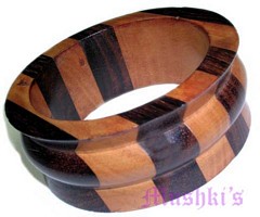 wooden bangle - click here for large view