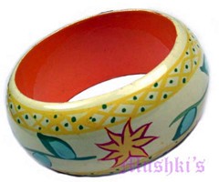 wooden bangle - click here for large view