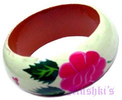 wooden bangle - click here for large view