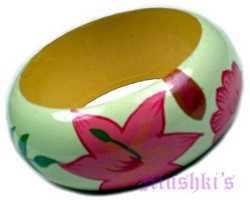 wooden bangle - click here for large view