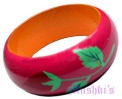 wooden bangle - click here for large view