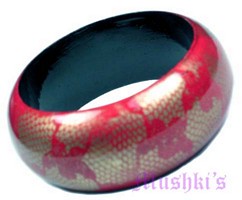 wooden bangle - click here for large view