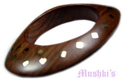 wooden bangle - click here for large view