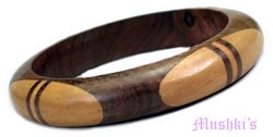 Wooden Bangle - click here for large view
