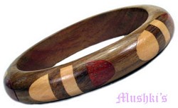 Wooden Bangle - click here for large view