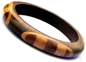 Wooden Bangle - click here for large view